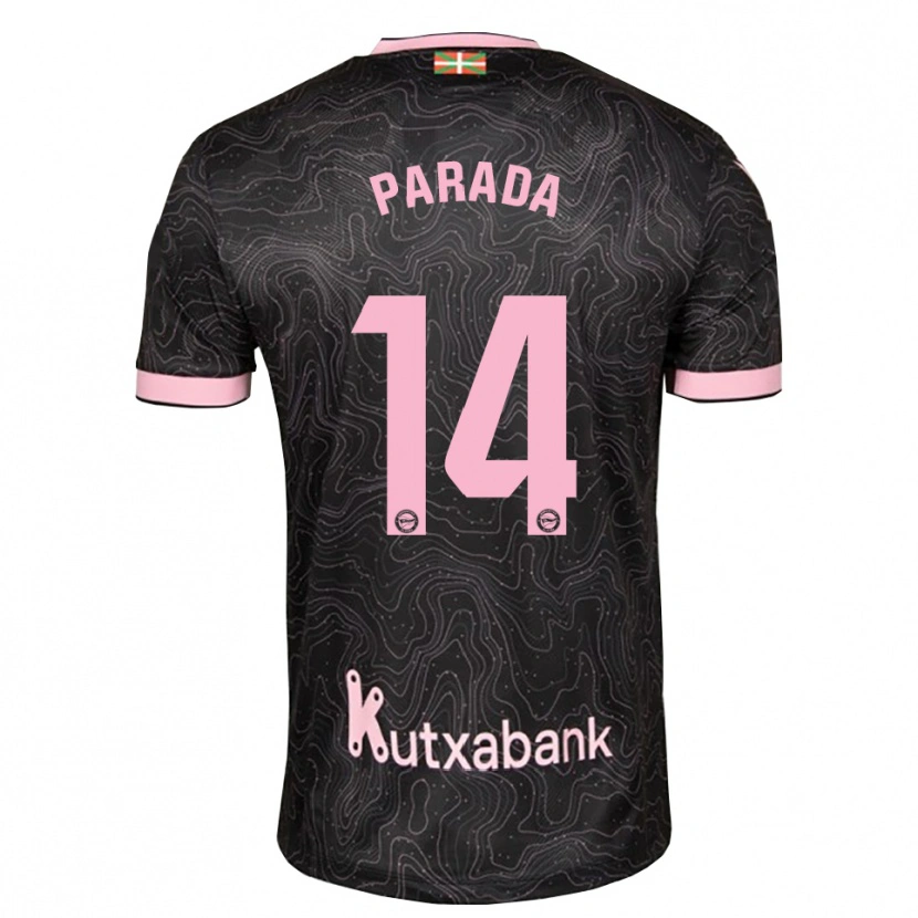 Danxen Criança Camisola Victor Parada #14 Preto Rosa Alternativa 2026/27 Camisa
