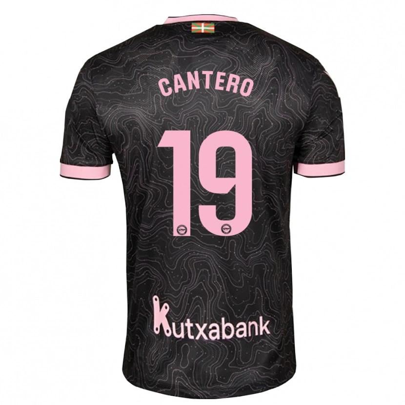 Danxen Criança Camisola Adrian Cantero #19 Preto Rosa Alternativa 2026/27 Camisa