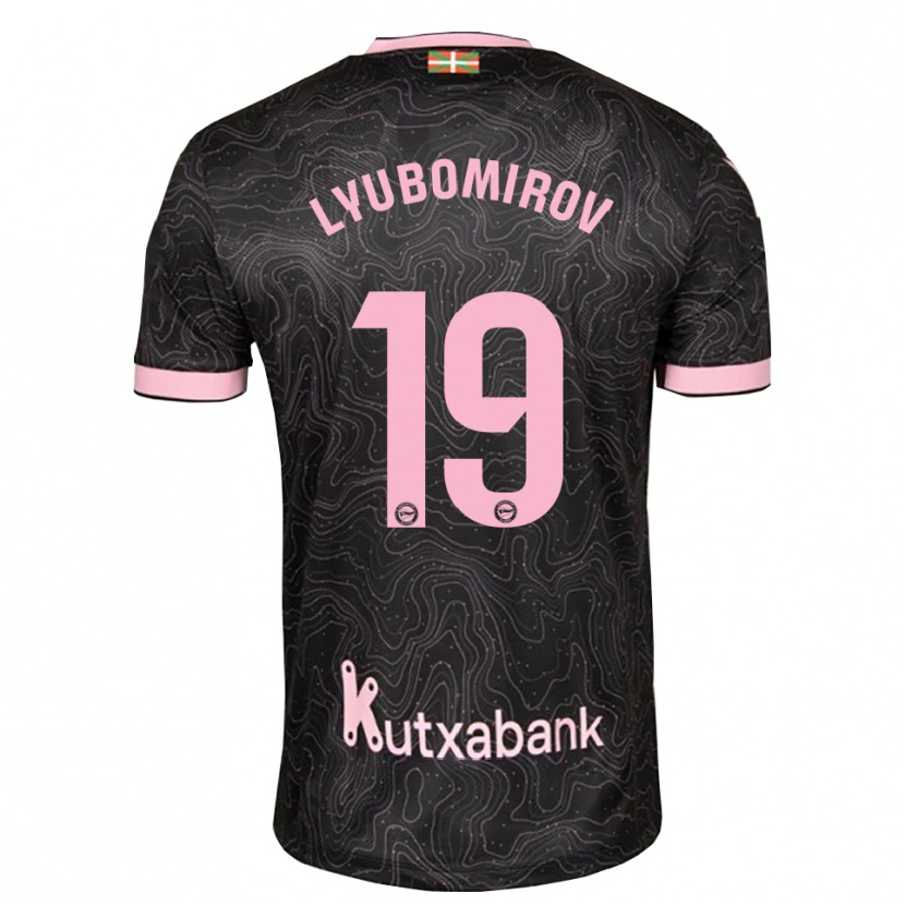 Danxen Criança Camisola Daniel Lyubomirov #19 Preto Rosa Alternativa 2026/27 Camisa