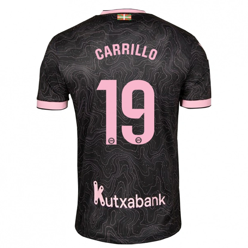 Danxen Criança Camisola Sara Carrillo #19 Preto Rosa Alternativa 2026/27 Camisa