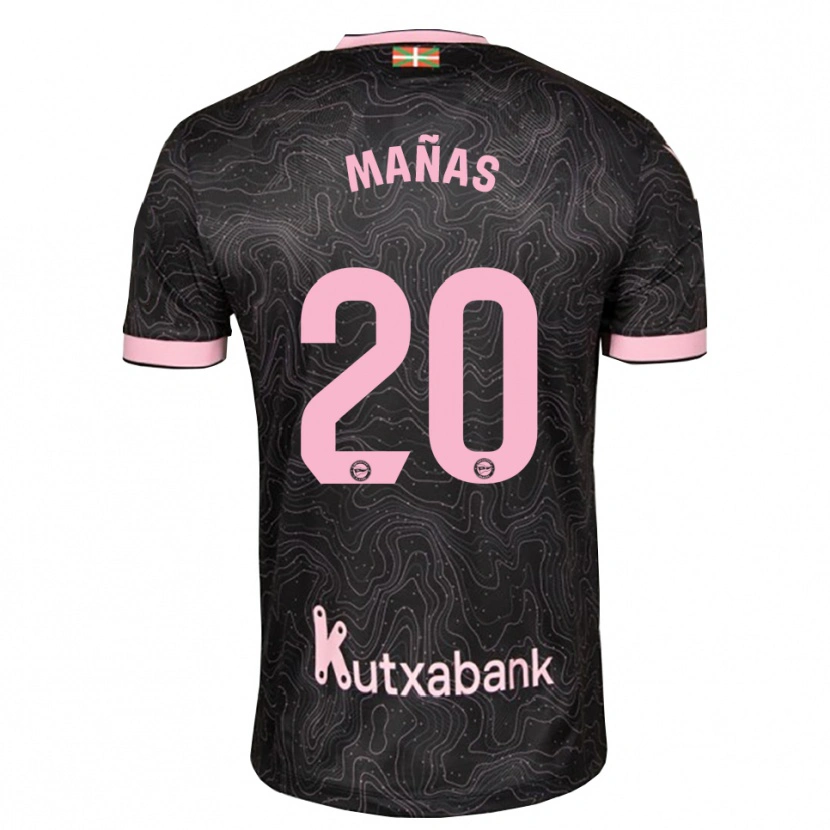 Danxen Criança Camisola Aitor Mañas #20 Preto Rosa Alternativa 2026/27 Camisa