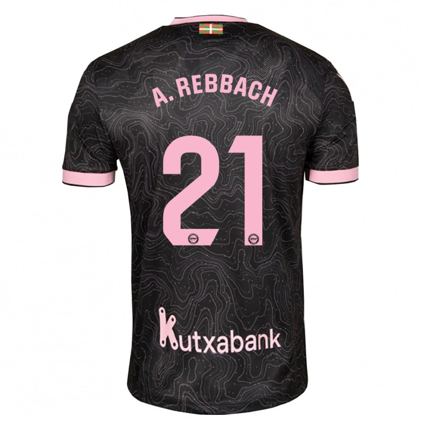 Danxen Criança Camisola Abde Rebbach #21 Preto Rosa Alternativa 2026/27 Camisa