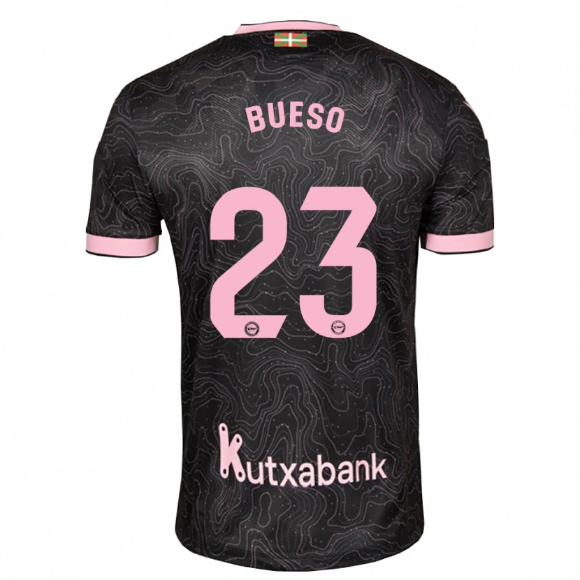 Danxen Criança Camisola Alejandro Bueso #23 Preto Rosa Alternativa 2026/27 Camisa