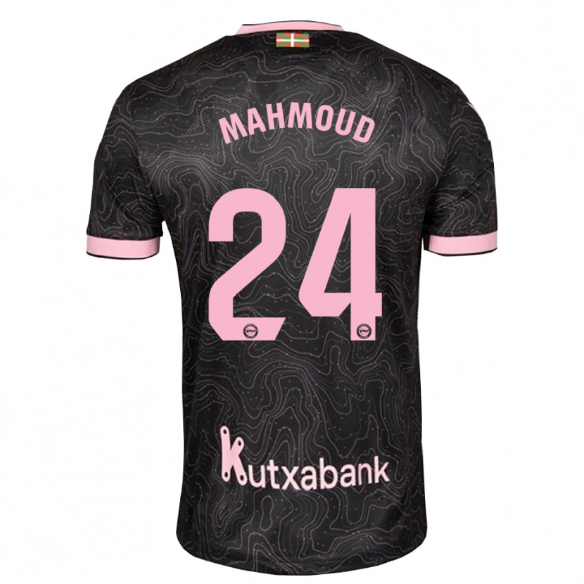 Danxen Criança Camisola Abdallahi Mahmoud #24 Preto Rosa Alternativa 2026/27 Camisa