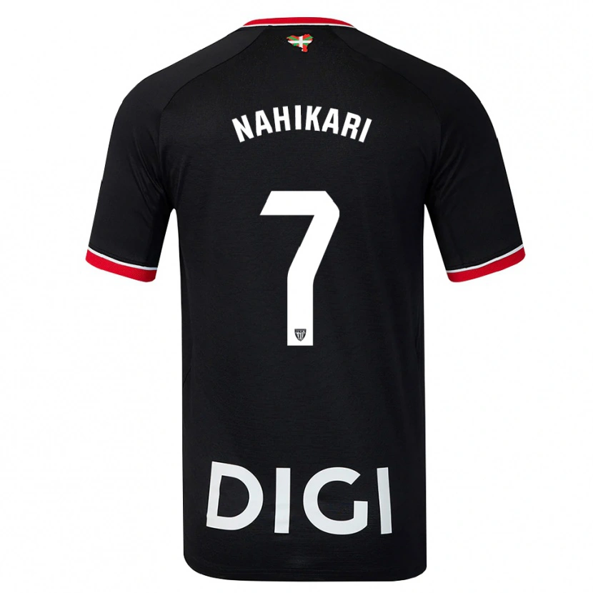Danxen Criança Camisola Nahikari Garcia Perez #7 Preto Branco Vermelho Alternativa 2026/27 Camisa