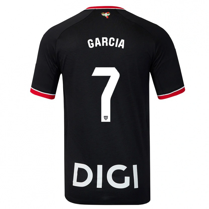 Danxen Criança Camisola Nahikari García #7 Preto Branco Vermelho Alternativa 2026/27 Camisa