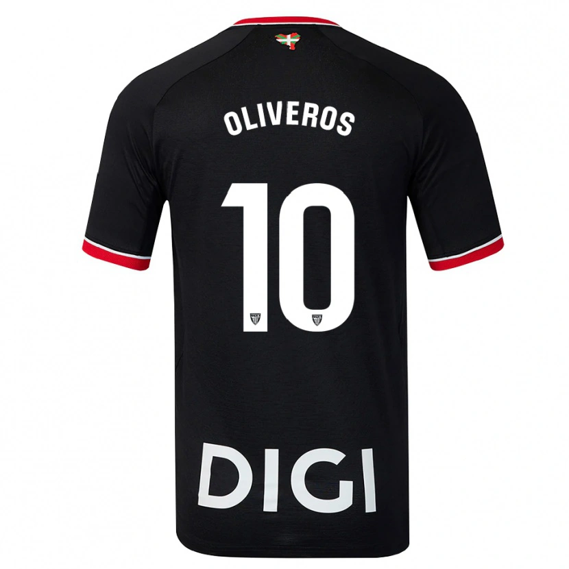 Danxen Criança Camisola Aimar Oliveros #10 Preto Branco Vermelho Alternativa 2026/27 Camisa