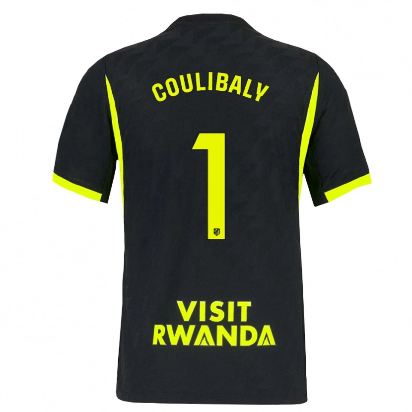 Danxen Criança Camisola Izan Coulibaly #1 Verde Brilhante Preto Alternativa 2026/27 Camisa