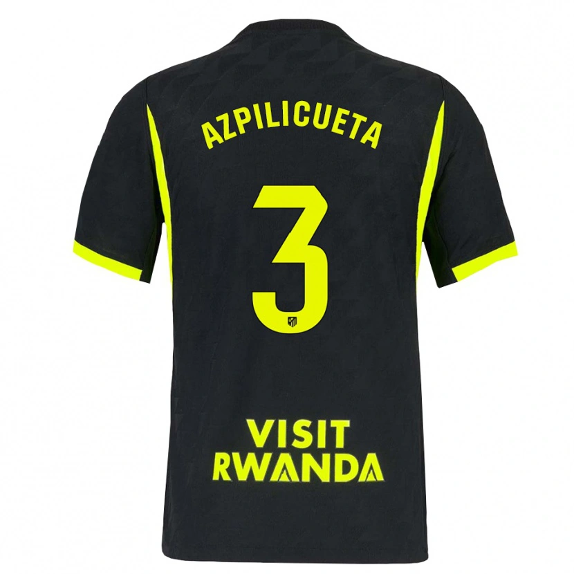 Danxen Criança Camisola César Azpilicueta #3 Verde Brilhante Preto Alternativa 2026/27 Camisa
