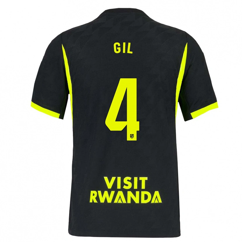 Danxen Criança Camisola Miguel Gil #4 Verde Brilhante Preto Alternativa 2026/27 Camisa