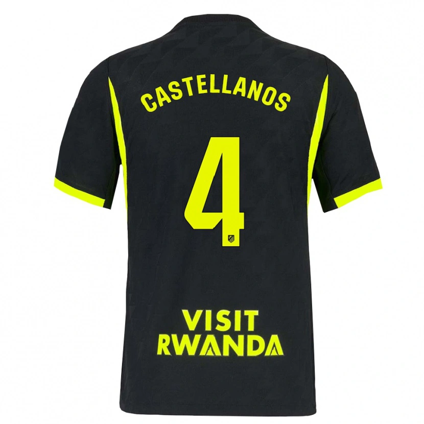 Danxen Criança Camisola Iván Castellanos #4 Verde Brilhante Preto Alternativa 2026/27 Camisa