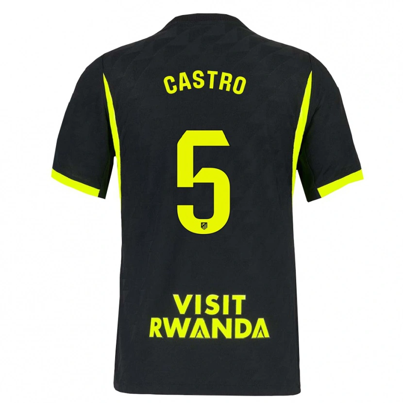 Danxen Criança Camisola Oscar Castro #5 Verde Brilhante Preto Alternativa 2026/27 Camisa