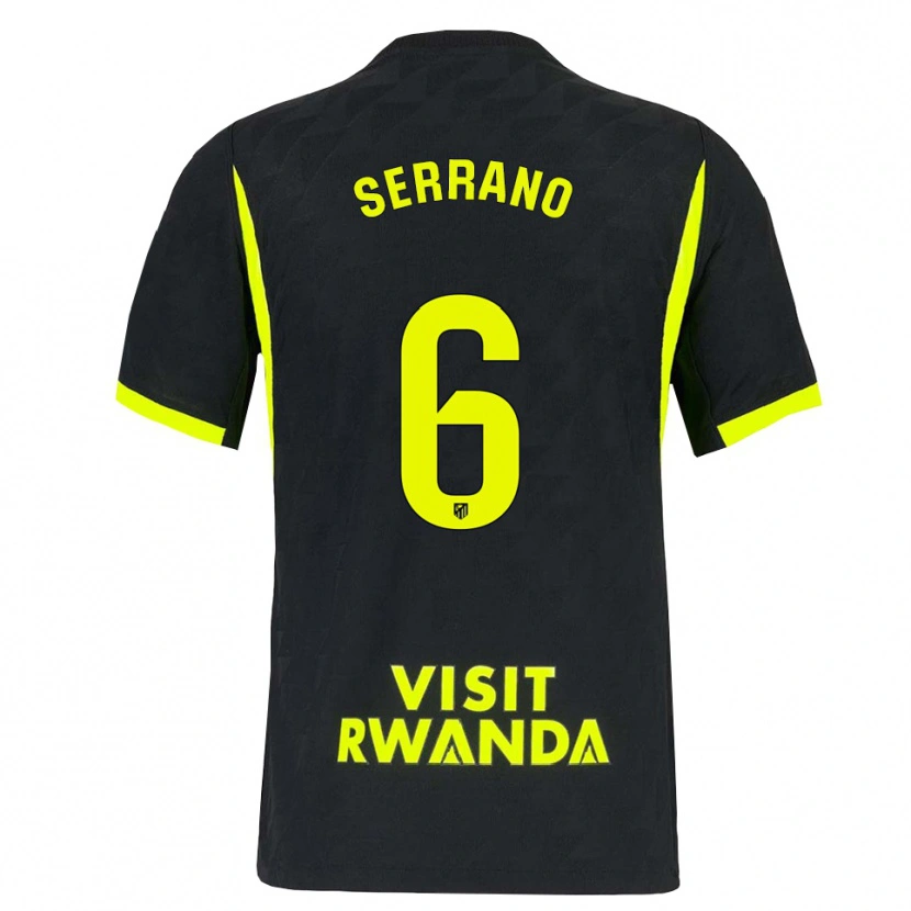 Danxen Criança Camisola Javi Serrano #6 Verde Brilhante Preto Alternativa 2026/27 Camisa