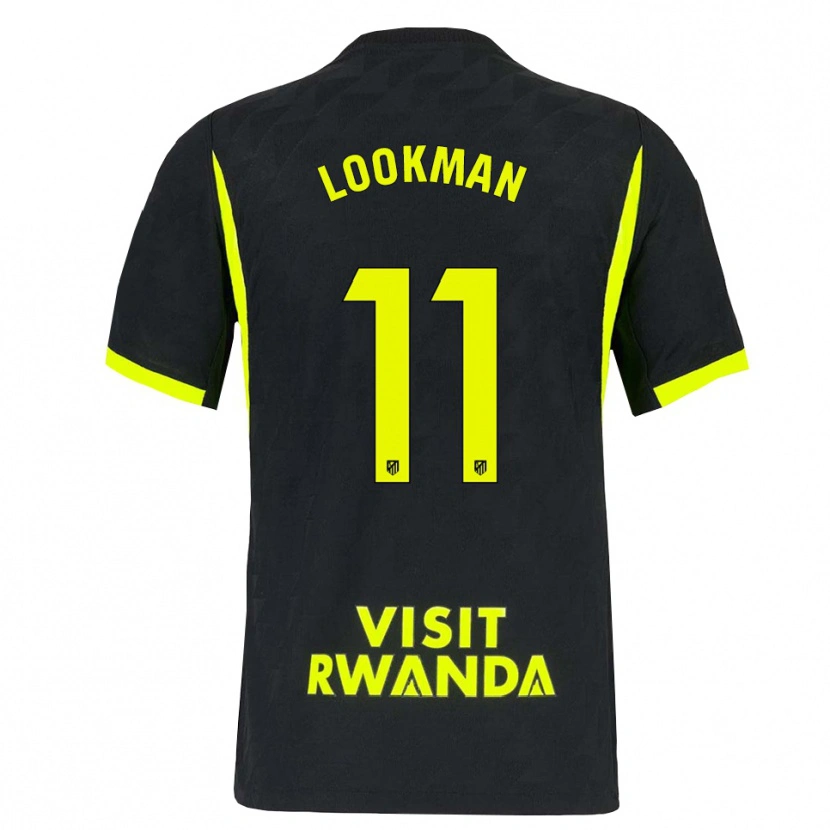 Danxen Criança Camisola Ademola Lookman #11 Verde Brilhante Preto Alternativa 2026/27 Camisa
