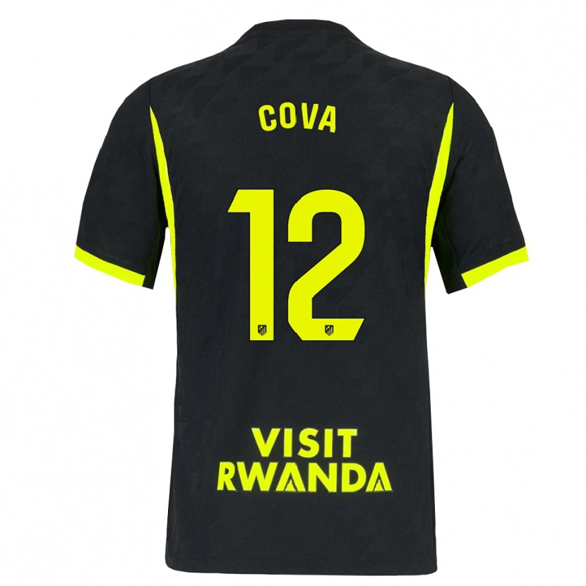 Danxen Criança Camisola Adrian Cova #12 Verde Brilhante Preto Alternativa 2026/27 Camisa