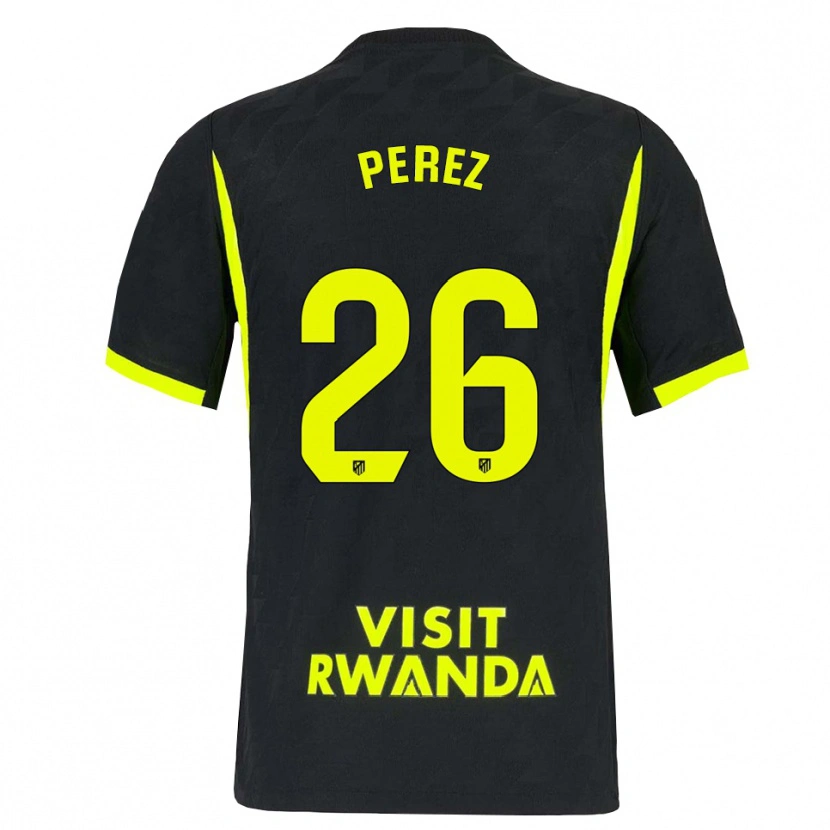 Danxen Criança Camisola Xenia Perez #26 Verde Brilhante Preto Alternativa 2026/27 Camisa