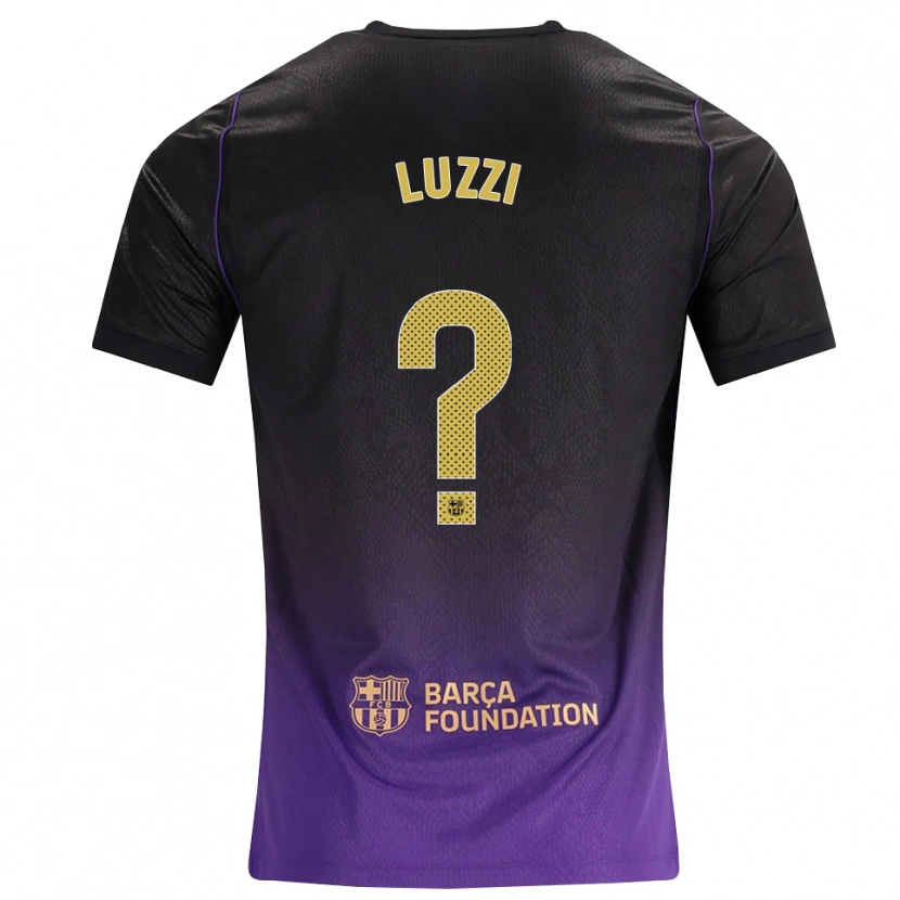 Danxen Criança Camisola Fabian Luzzi #0 Roxo Amarelo Preto Alternativa 2026/27 Camisa