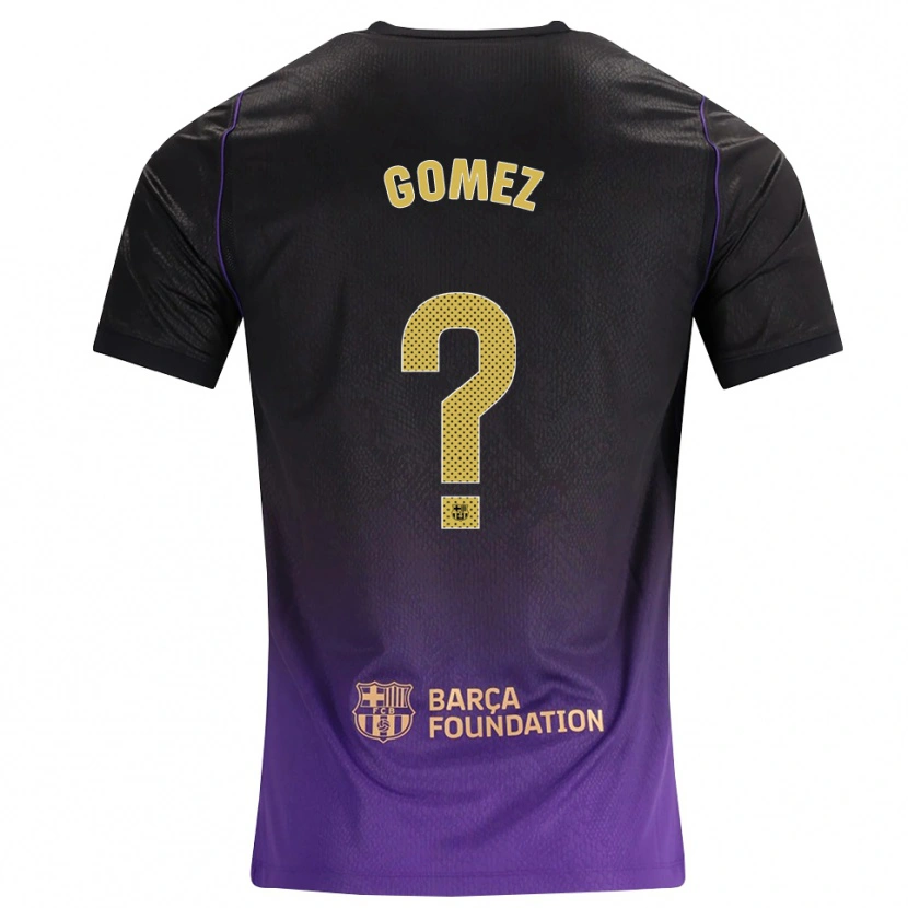 Danxen Criança Camisola Antonio Gomez #0 Roxo Amarelo Preto Alternativa 2026/27 Camisa