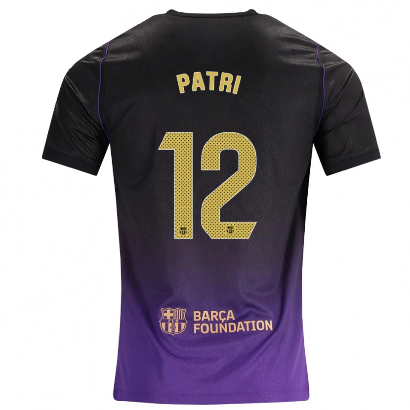 Danxen Criança Camisola Patricia Guijarro #12 Roxo Amarelo Preto Alternativa 2026/27 Camisa