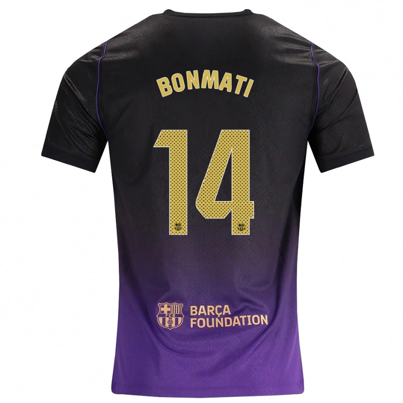 Danxen Criança Camisola Aitana Bonmati #14 Roxo Amarelo Preto Alternativa 2026/27 Camisa