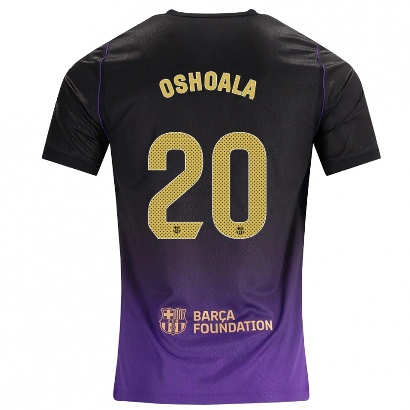 Danxen Criança Camisola Asisat Oshoala #20 Roxo Amarelo Preto Alternativa 2026/27 Camisa