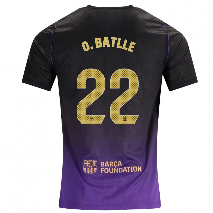Danxen Criança Camisola Ona Batlle #22 Roxo Amarelo Preto Alternativa 2026/27 Camisa