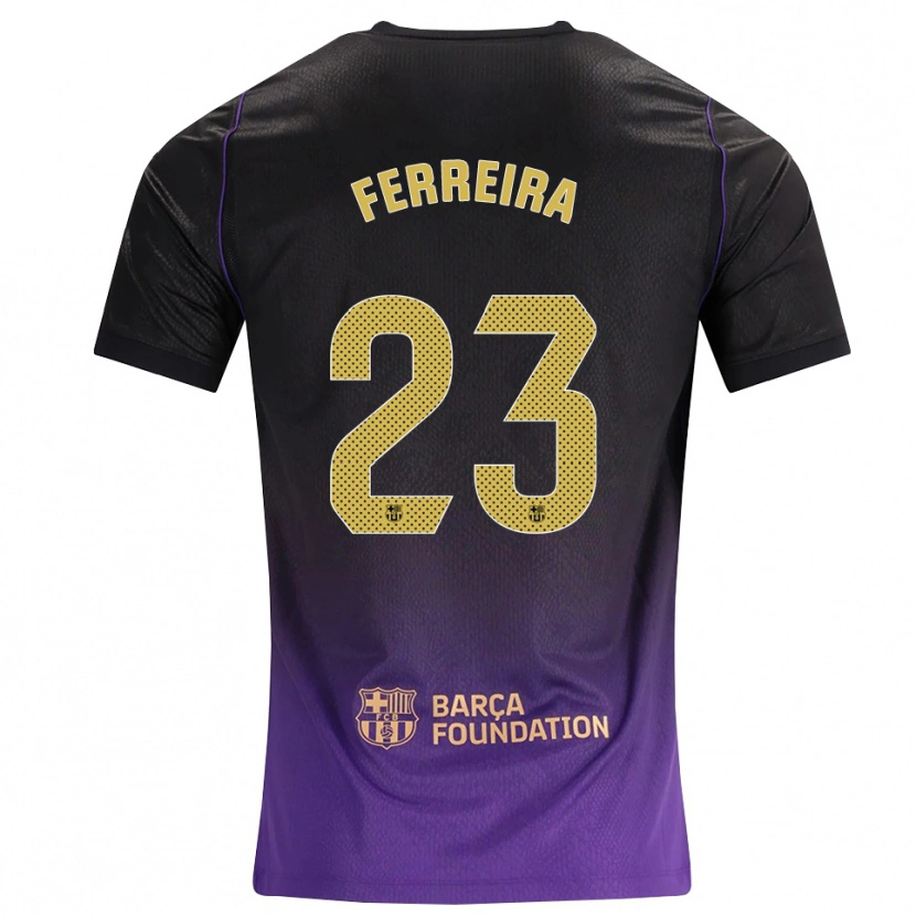 Danxen Criança Camisola Geyse Ferreira #23 Roxo Amarelo Preto Alternativa 2026/27 Camisa
