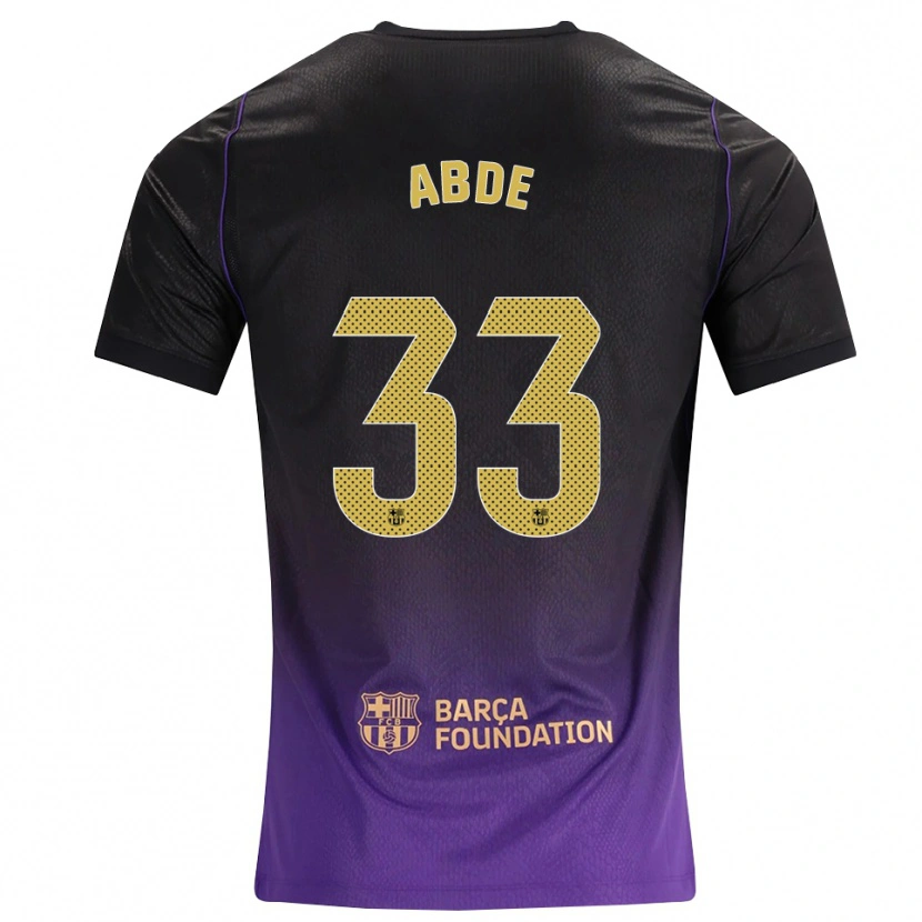 Danxen Criança Camisola Ez Abde #33 Roxo Amarelo Preto Alternativa 2026/27 Camisa