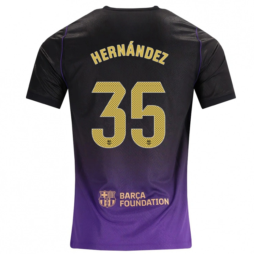 Danxen Criança Camisola Joni Hernández #35 Roxo Amarelo Preto Alternativa 2026/27 Camisa