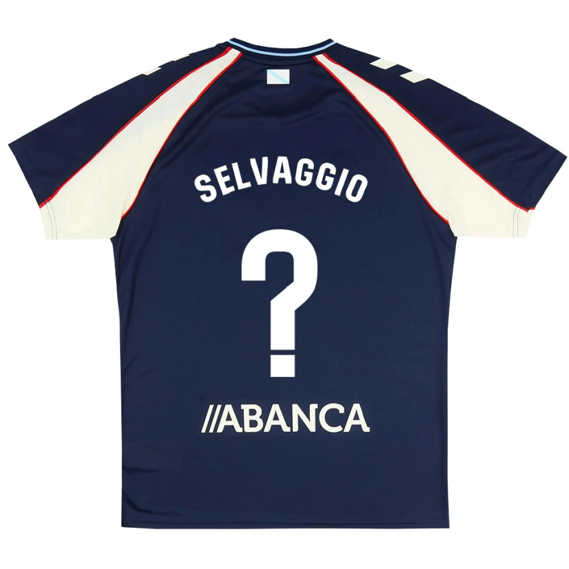 Danxen Criança Camisola Nico Selvaggio #0 Azul Real Vermelho Branco Alternativa 2026/27 Camisa
