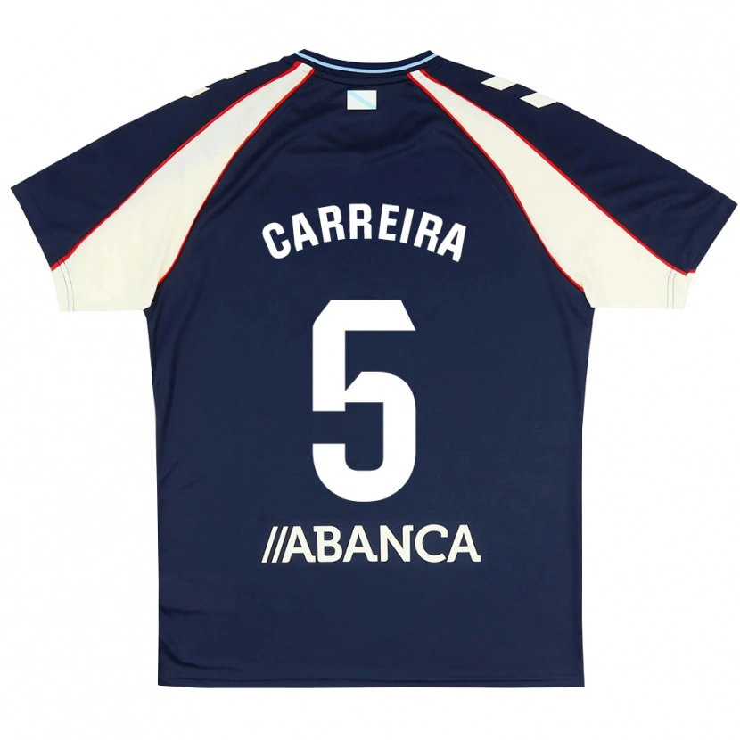 Danxen Criança Camisola Sergio Carreira #5 Azul Real Vermelho Branco Alternativa 2026/27 Camisa