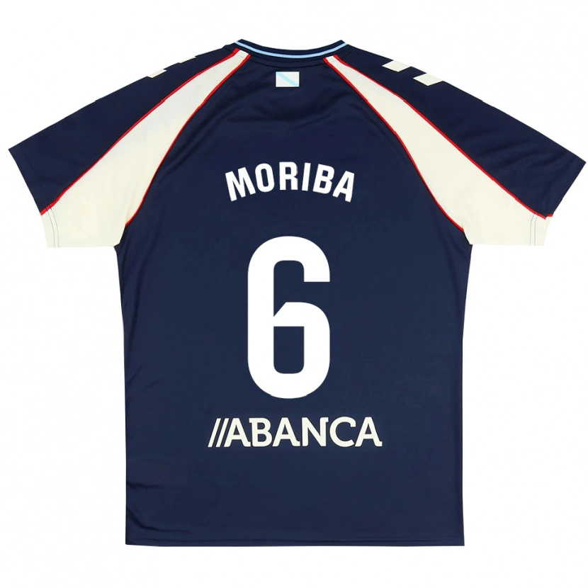 Danxen Criança Camisola Ilaix Moriba #6 Azul Real Vermelho Branco Alternativa 2026/27 Camisa