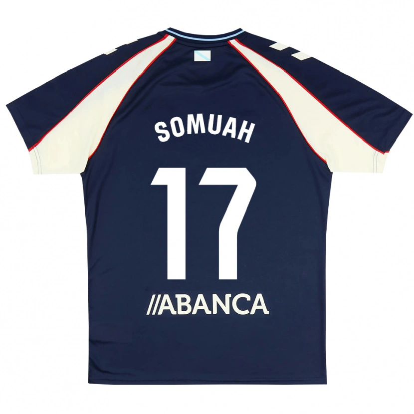 Danxen Criança Camisola Bernard Somuah #17 Azul Real Vermelho Branco Alternativa 2026/27 Camisa