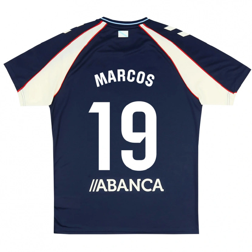 Danxen Criança Camisola Óscar Marcos #19 Azul Real Vermelho Branco Alternativa 2026/27 Camisa