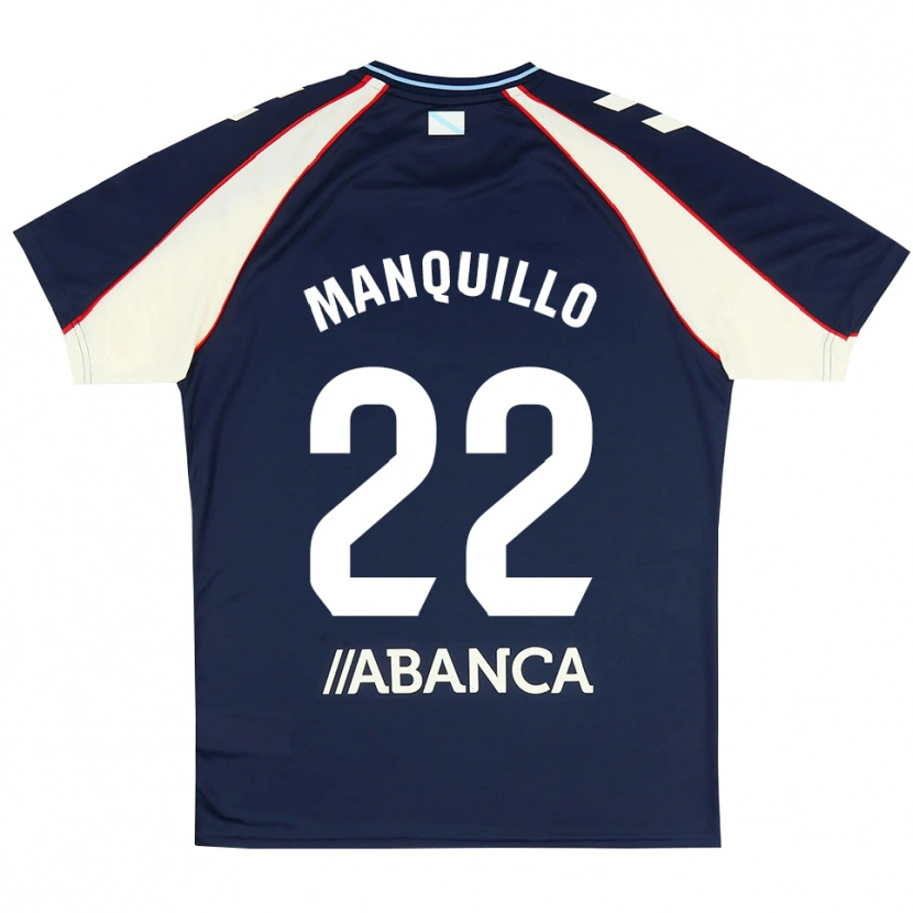 Danxen Criança Camisola Javier Manquillo #22 Azul Real Vermelho Branco Alternativa 2026/27 Camisa