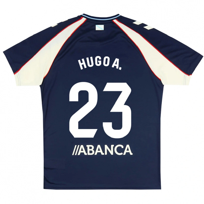 Danxen Criança Camisola Hugo Álvarez #23 Azul Real Vermelho Branco Alternativa 2026/27 Camisa