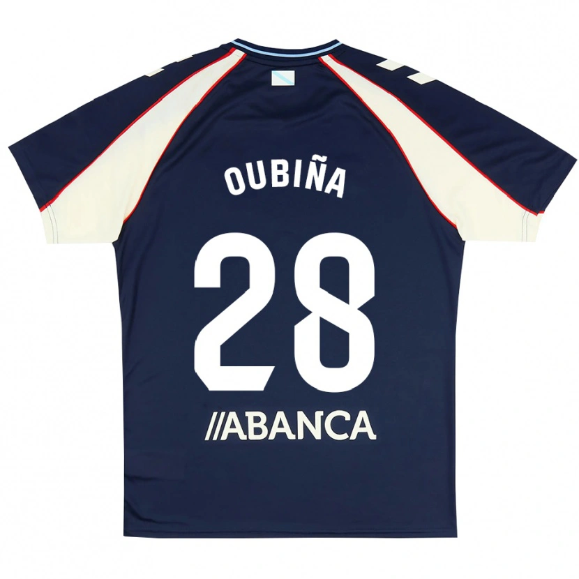 Danxen Criança Camisola Jimena Oubiña #28 Azul Real Vermelho Branco Alternativa 2026/27 Camisa