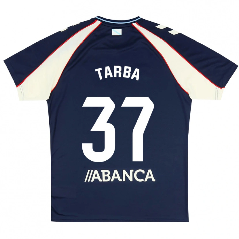 Danxen Criança Camisola Ianis Tarba #37 Azul Real Vermelho Branco Alternativa 2026/27 Camisa