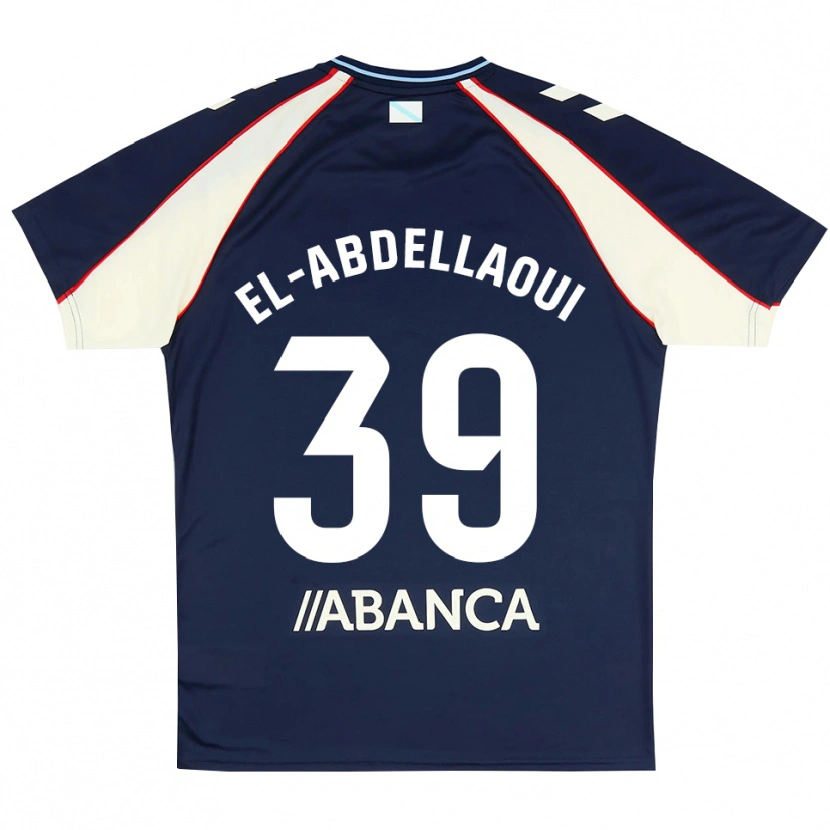 Danxen Criança Camisola Jones El-Abdellaoui #39 Azul Real Vermelho Branco Alternativa 2026/27 Camisa