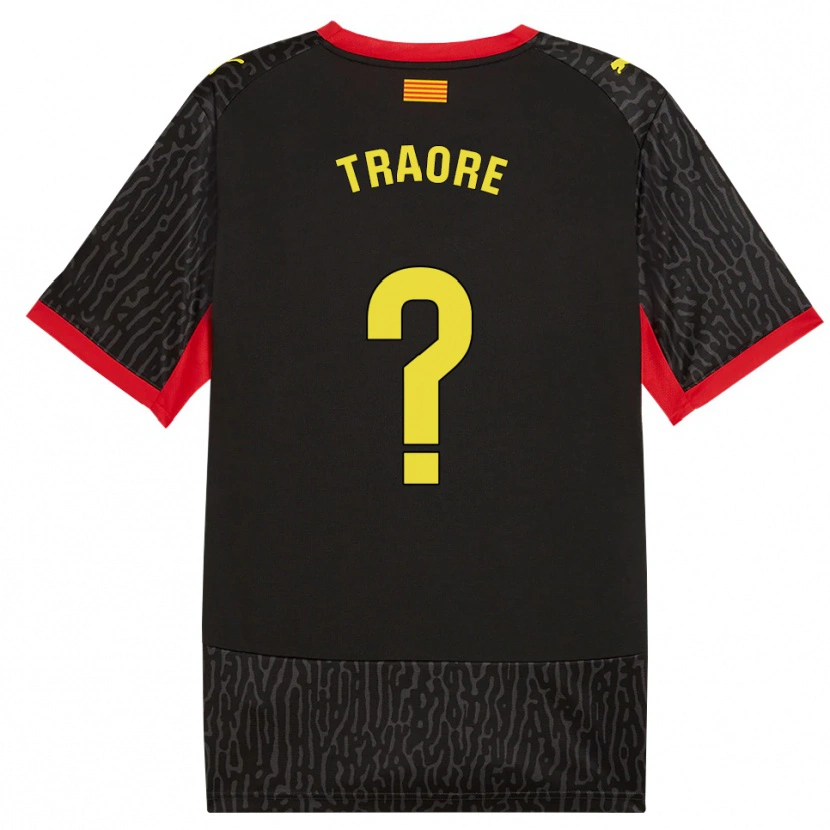 Danxen Criança Camisola Solo Traoré #0 Preto Amarelo Vermelho Alternativa 2026/27 Camisa