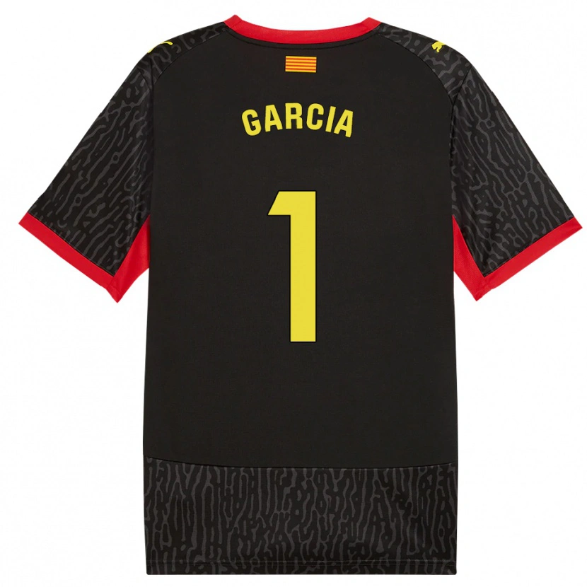 Danxen Criança Camisola Lucas García #1 Preto Amarelo Vermelho Alternativa 2026/27 Camisa