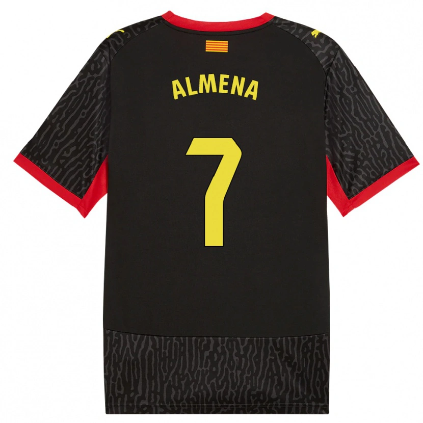 Danxen Criança Camisola Iker Almena #7 Preto Amarelo Vermelho Alternativa 2026/27 Camisa