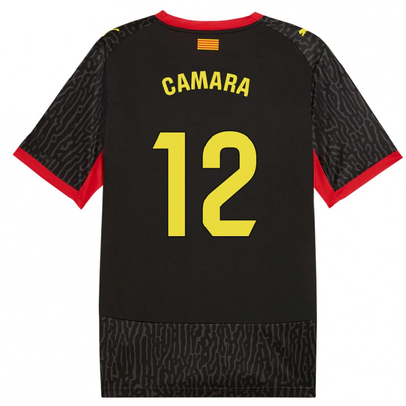 Danxen Criança Camisola Dawda Camara #12 Preto Amarelo Vermelho Alternativa 2026/27 Camisa