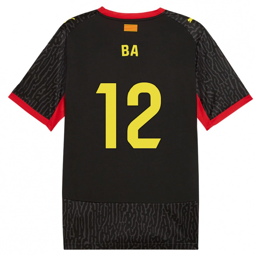 Danxen Criança Camisola Papa Ba #12 Preto Amarelo Vermelho Alternativa 2026/27 Camisa