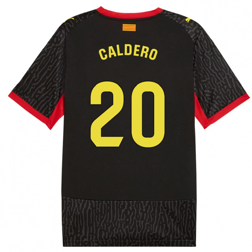 Danxen Criança Camisola Nil Caldero #20 Preto Amarelo Vermelho Alternativa 2026/27 Camisa