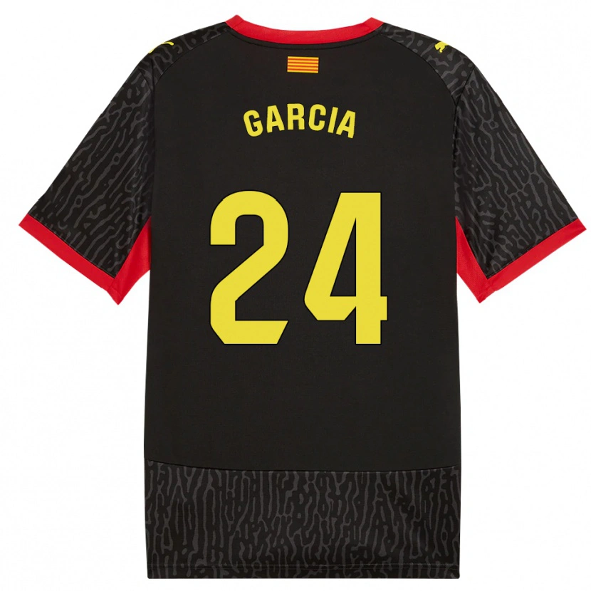 Danxen Criança Camisola Borja García #24 Preto Amarelo Vermelho Alternativa 2026/27 Camisa