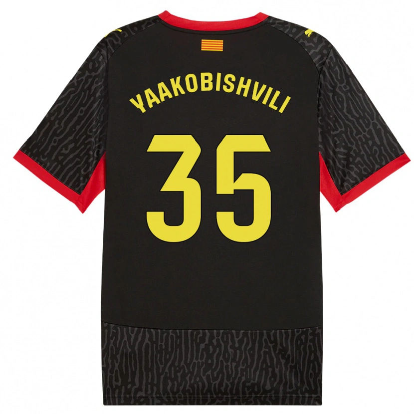 Danxen Criança Camisola Antal Yaakobishvili #35 Preto Amarelo Vermelho Alternativa 2026/27 Camisa