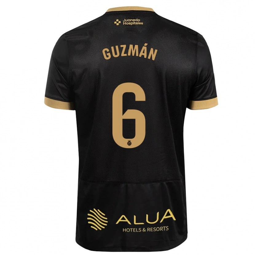 Danxen Criança Camisola Samuel Guzmán #6 Preto Marrom Claro De Sândalo Madeira Alternativa 2026/27 Camisa