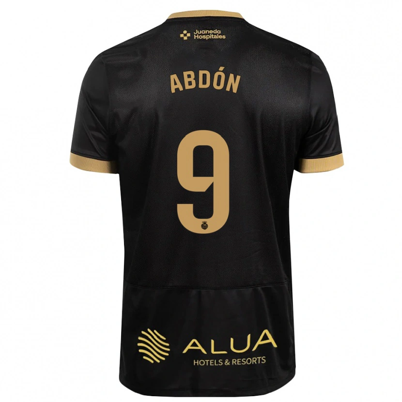 Danxen Criança Camisola Abdón Prats #9 Preto Marrom Claro De Sândalo Madeira Alternativa 2026/27 Camisa