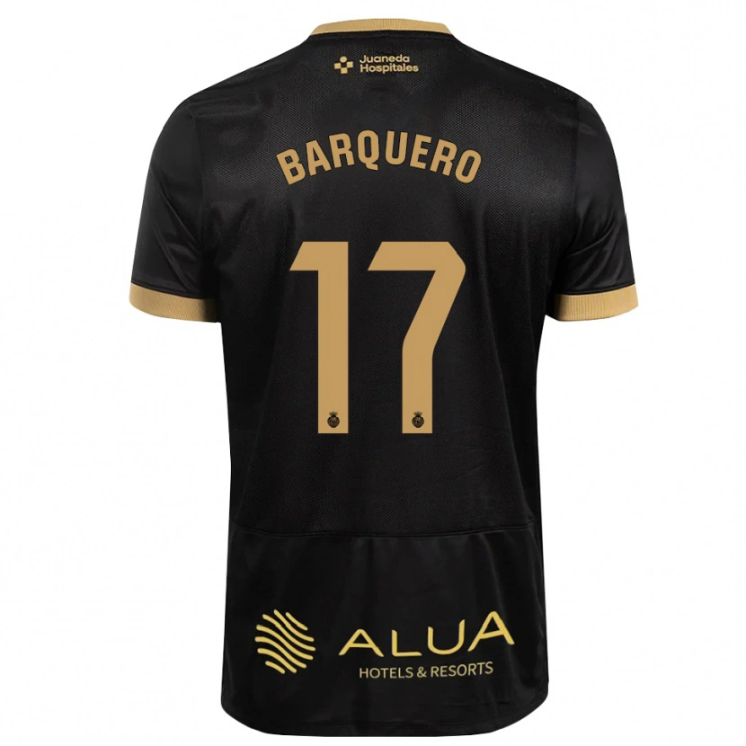 Danxen Criança Camisola Adrián Barquero #17 Preto Marrom Claro De Sândalo Madeira Alternativa 2026/27 Camisa